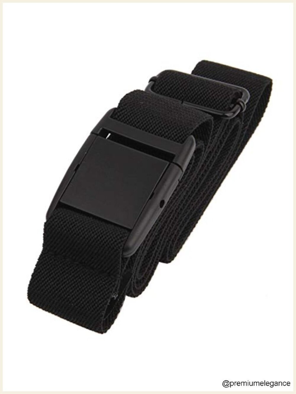 Elastic Invisible Belt Smooth PVC Buckle for Jeans